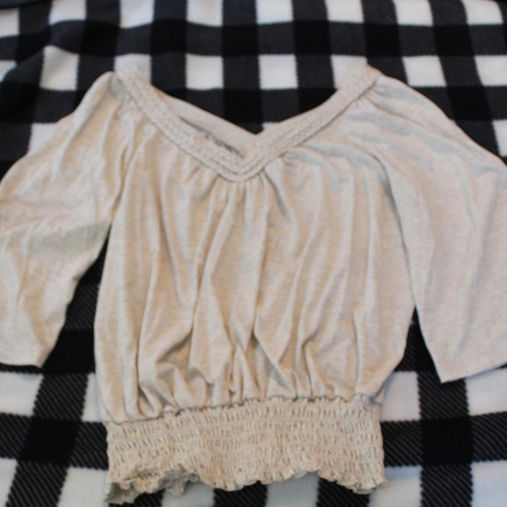 American rag boho 3/4 flare sleeve